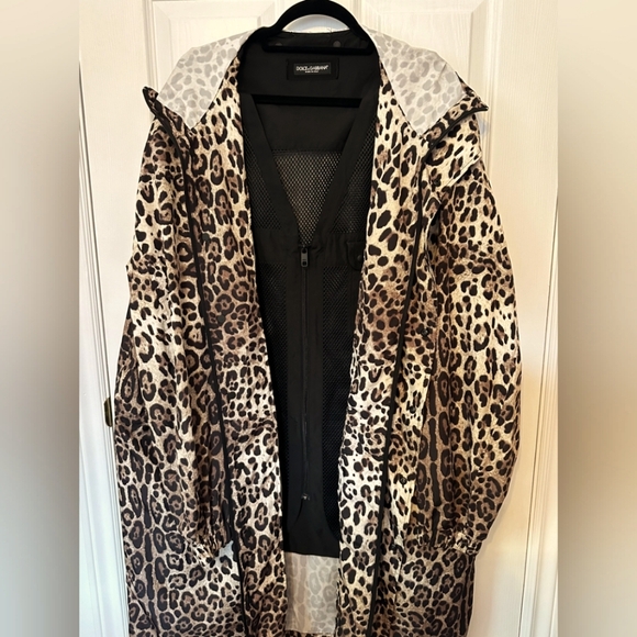 NWOT DOLCE & GABBANA Leopard Print Jacket - US 48, Tan/Black - Picture 2 of 10